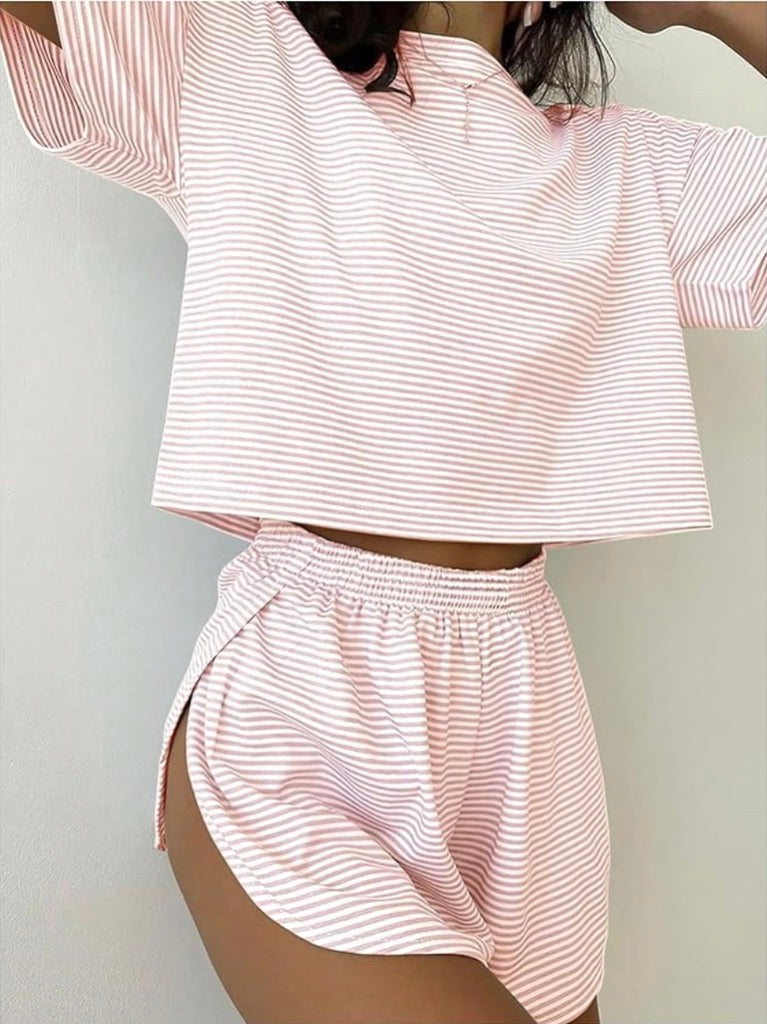 2-Piece Shorts Split Loungewear